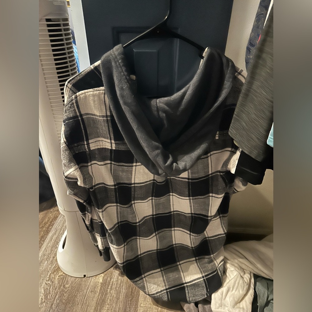 American eagle flannel with hood